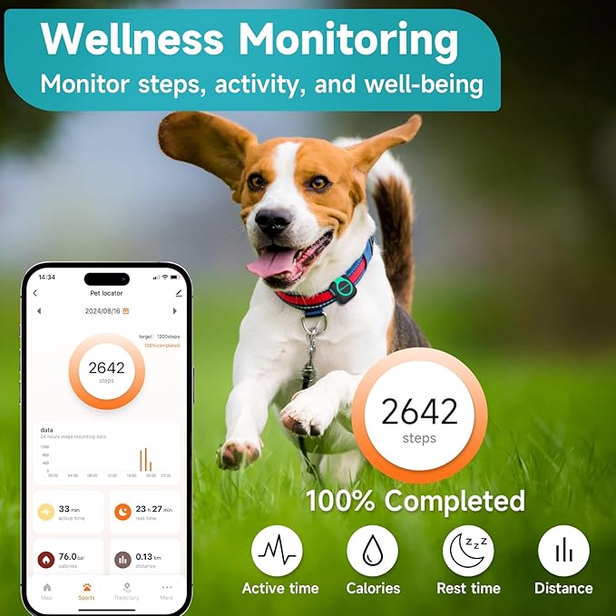 Woyamay GPS Tracker for Dogs and Cats, Mini Cat & Dog GPS Tracker - Image 4