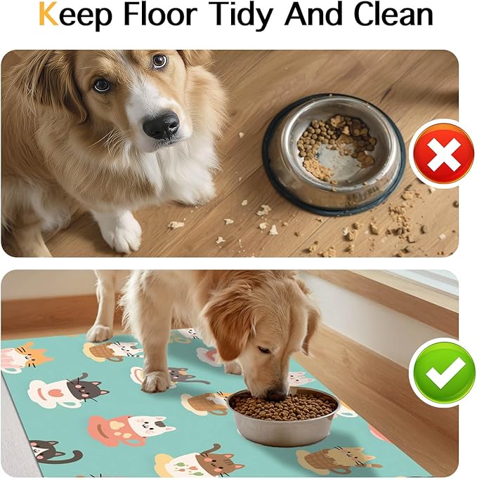 HOMETITUTE Pet Food Mat Non-Slip Mat - Image 8