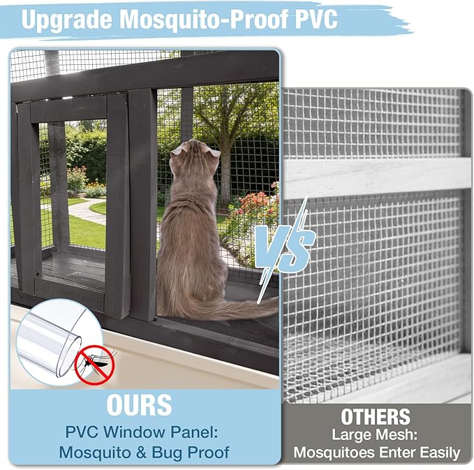 Cat Window Box, Catio Outdoor Cat Enclosure - Image 5