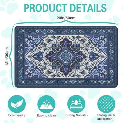 Pet Feeding Mat for Floors Waterproof Dog Mat for Food and Water Absorbent - Image 5