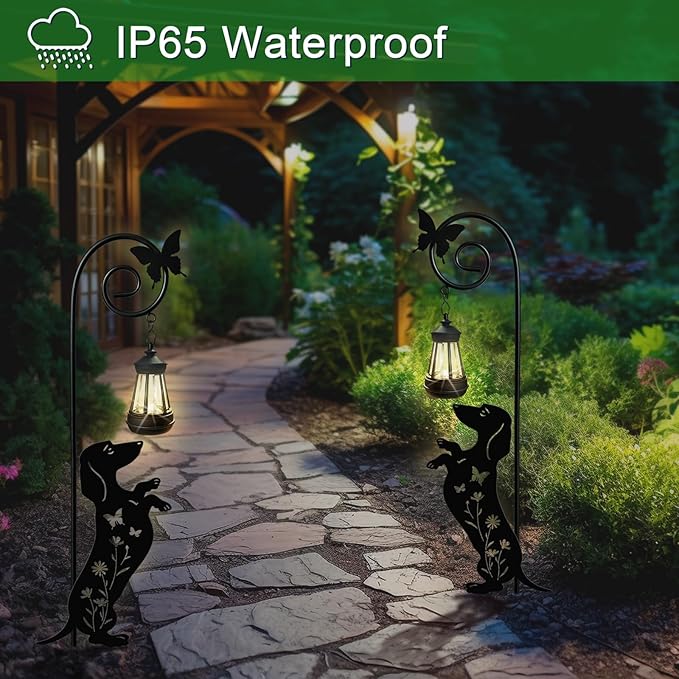 Dog Solar Lights Outdoor Decoration, Dachshund Gifts - Image 4
