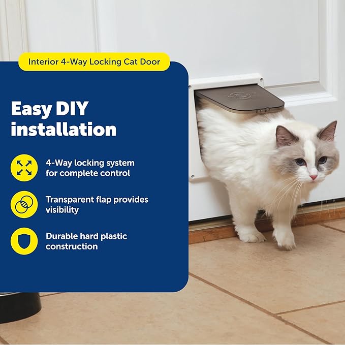 PetSafe Interior Cat Door – 2-Way Lock Option – - Image 2