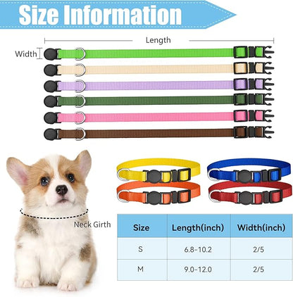 16 PCS Puppy Collars, Safety Buckle Collars - Image 5