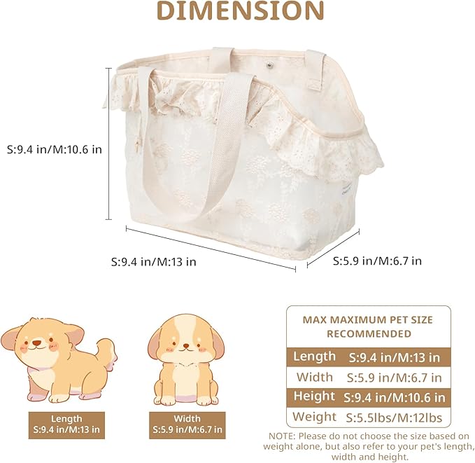 ONECUTE Dog Carrier for Small Dogs Rabbit cat - Image 2