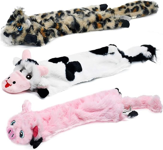 SHARLOVY Dog Squeaky Toys No Stuffing, 3 Pack Crinkle Dog Toys by SHARLOVY