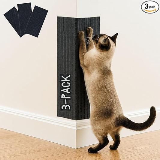 Cat Scratch Mat, 23.6’’ x 11.8’’ Wall Corner Scratcher, Versatile Self-Adhesive by 2ME
