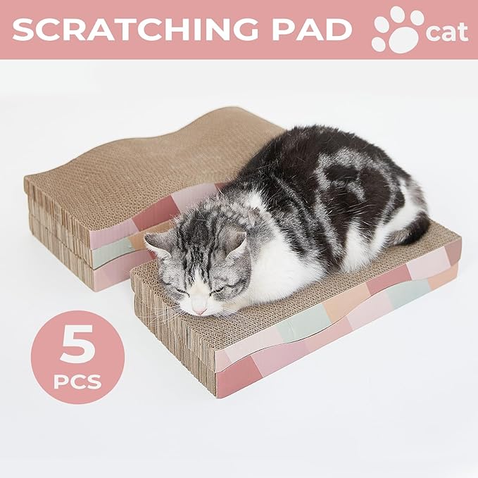 SIDAZON Cat Scratching Pads Cardboard Cat Scratchers - Image 7