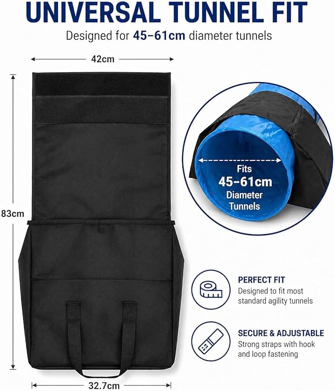IRSTBL Dog Agility Tunnel Saddlebags – Set of 2 Waterproof Sandbag Weights - Image 6