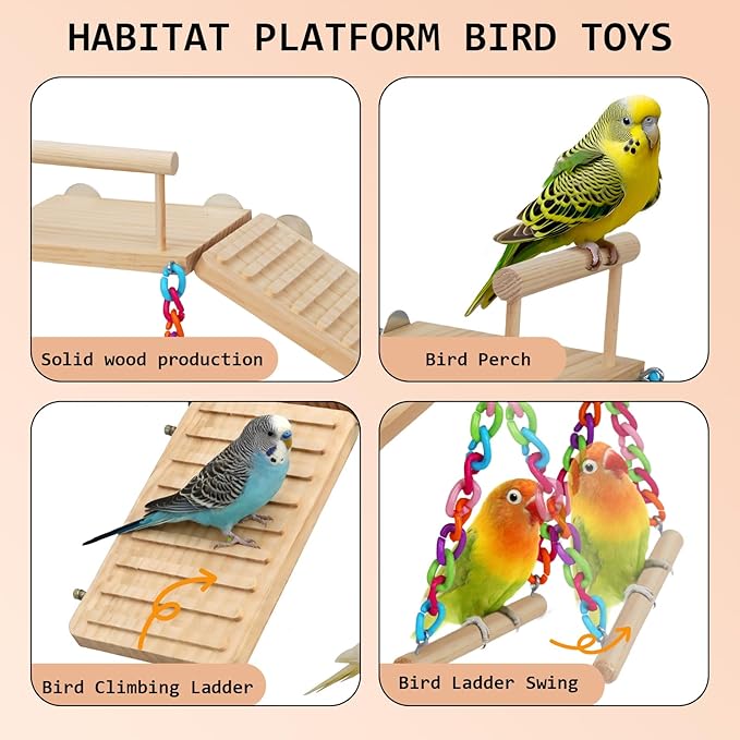 Bird Perches Platform Swing - Image 5