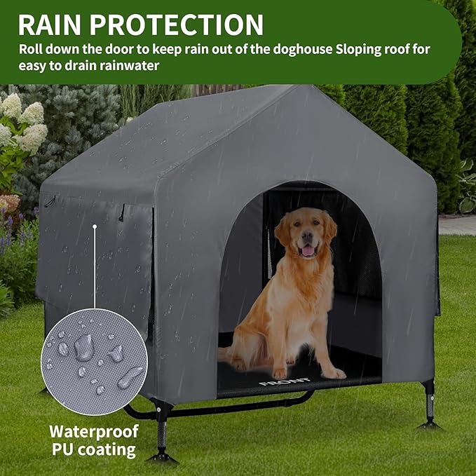 Summertrail 42" Large Dog House Outdoor Indoor - Image 3