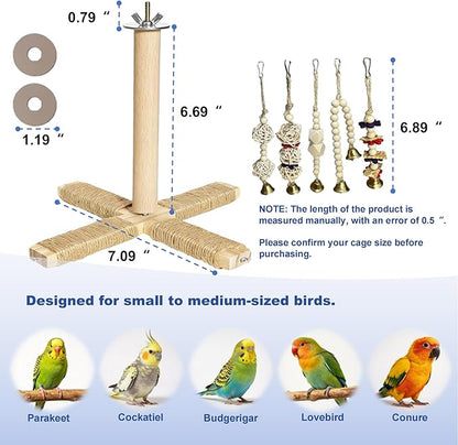 360° Rotating Bird Perch Stand - Image 3