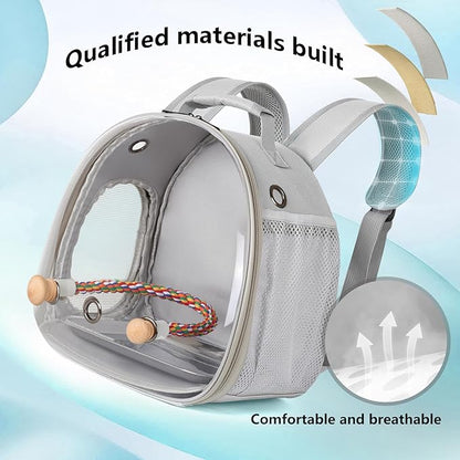 Small Bird Travel Backpack Carrier Cage, Backpack to Transport Backpack Carrier - Image 5