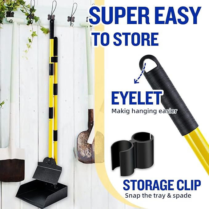 Dog Pooper Scooper, Tray and Spade Set Poop Scooper - Image 7