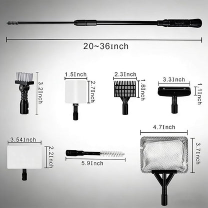 Carefree Fish 9IN1 Aquarium Cleaning Tools Long Handle Adjustable Length - Image 9
