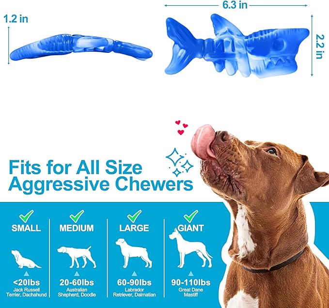 PETSTA Dog Chew Toys for Aggressive Chewers, Durable Toys for Large Dogs - Image 2