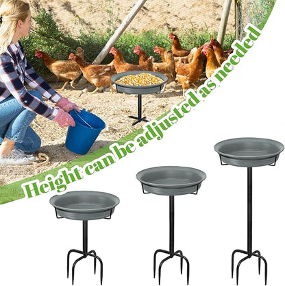 28In Freestanding Birdbaths Bowl Outdoor, Free Standing Garden Bird Bath Bird - Image 8