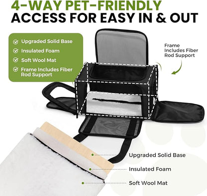 Expandable Cat Carrier Airline Approved Soft-Sided Pet Travel Carrier - Image 3