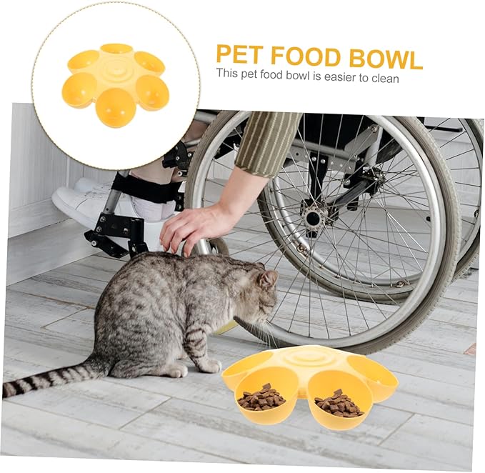 Yardwe Household Pet Food Bowl Decorative Multi-pet Feeder - Image 3