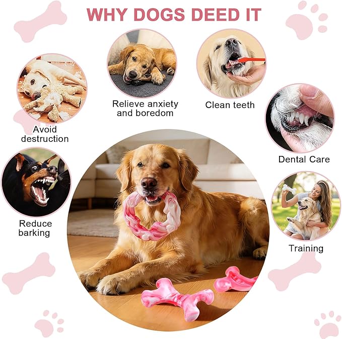 Rensh 3-Pack Tough Dog Chew Toys - Image 6
