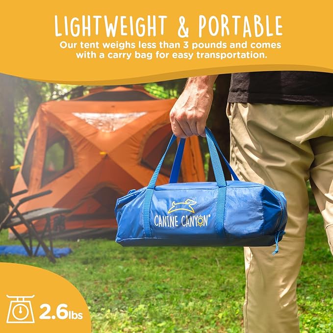 Canine Canyon Luna Portable Dog Tent, Indoor/Outdoor Dog House - Image 5