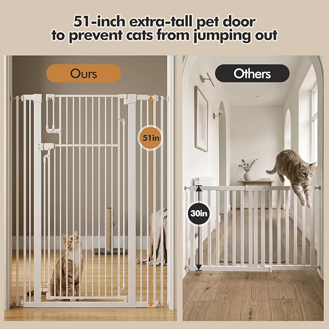 51-inch Extra Tall cat Door，Suitable - Image 2
