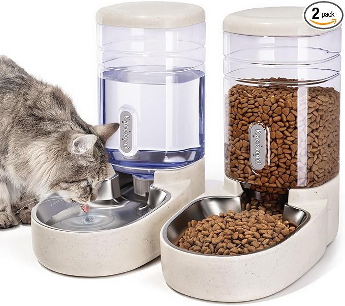 Automatic Cat Feeder and Water Dispenser by Kacoomi