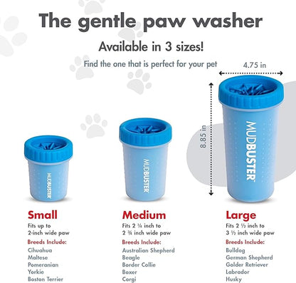 Dexas MudBuster Large Portable Pro Blue Paw Cleaner - Image 3