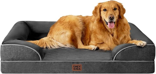 EHEYCIGA Orthopedic Dog Beds for Extra Large Dogs, Waterproof Memory Foam XL by EHEYCIGA