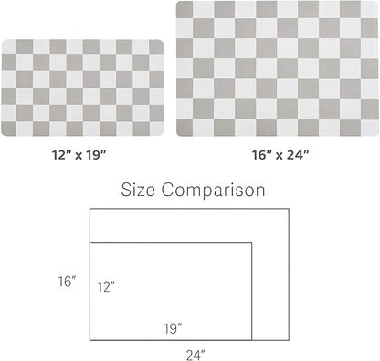 Checkered Dog Feeding Mat, Absorbent Mats - Image 7