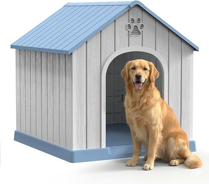 DRATO Indoor & Outdoor Dog Houses, Resin Material Dog House by DRATOprovidesawarmandcozy