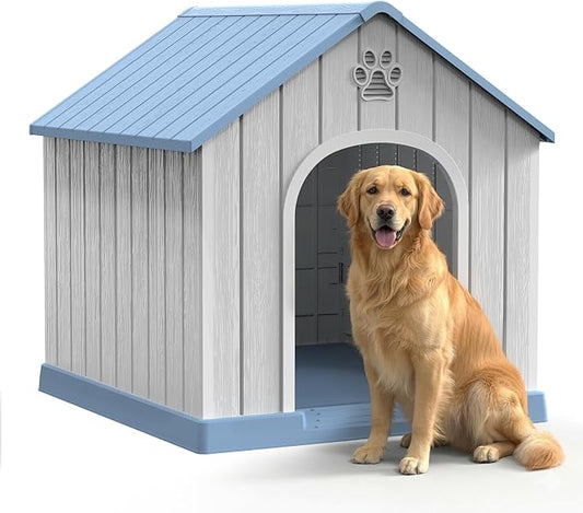 DRATO Indoor & Outdoor Dog Houses, Resin Material Dog House by DRATOprovidesawarmandcozy