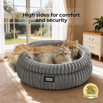 BALANCE Cat Bed Kitten Bed, Washable Round Cat Beds - Image 2