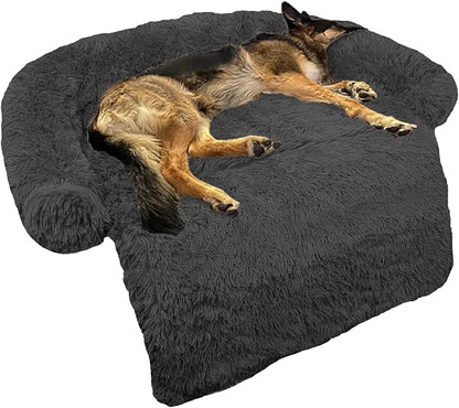 Calming Dog Bed Fluffy Plush Dog Mat by GGIB