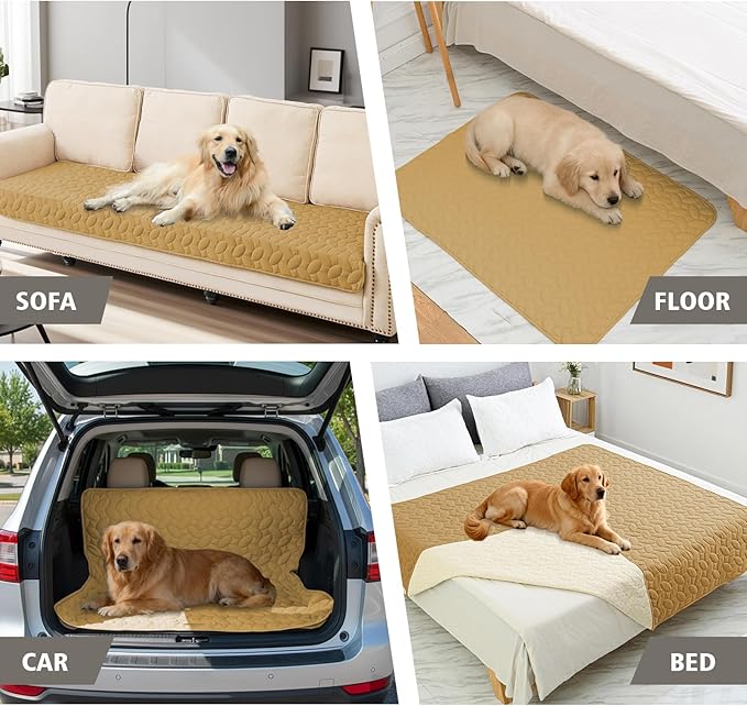 Ameritex Waterproof Pet Bed Cover Anti-Slip Dog Bed Blanket - Image 3