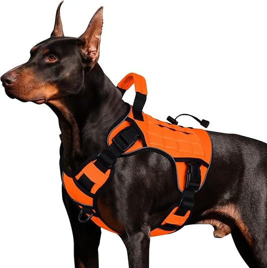 WINGOIN Orange Tactical Dog Harness by WINGOIN