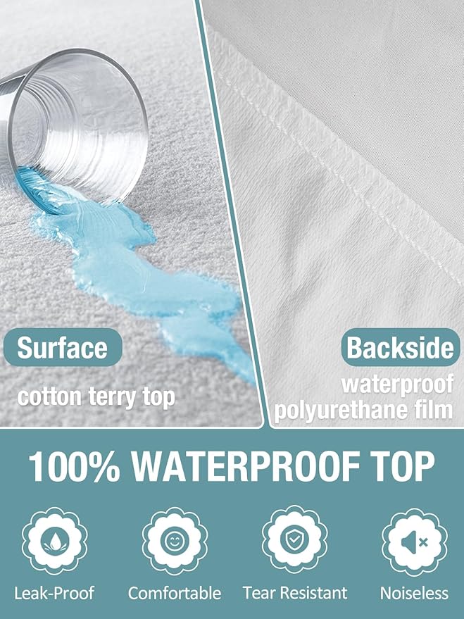 Bedecor Twin Waterproof Mattress Protector - Image 5