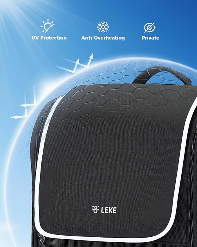 Lekereise Cat Backpack Carrier, Breathable Cat Carrier Large Space Bubble Pet - Image 6