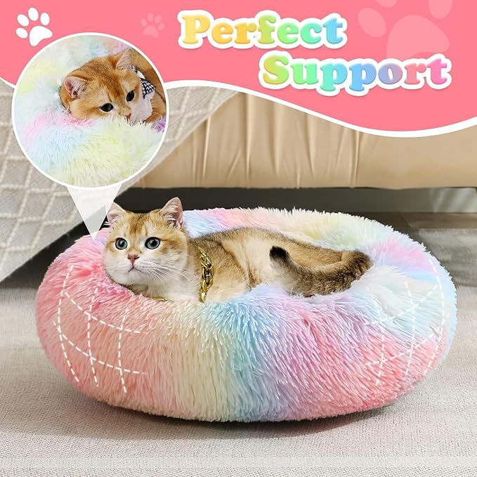 JOLLYVOGUE Dog & Cat Bed, Calming Anti-Anxiety Pet Bed - Image 2