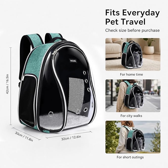 BAGLHER Cat Carrier Backpack Bubble - Image 6