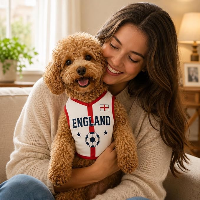 V-DECORPARKS Dog Jersey Custom Name Number, Pets Soccer Jersey - Image 2