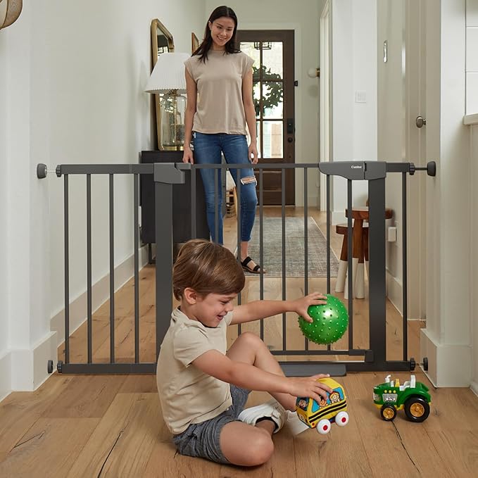 Cumbor 30-46" Baby Gate for Stairs, Mom's Choice Awards Winner-Auto Close Dog - Image 8