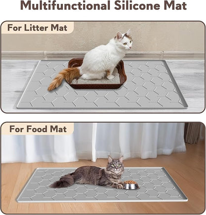 Garoopion Cat Mat for Litter Box, Large 34.05×22.5 inch Cat Litter Mat - Image 6
