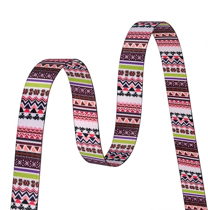 Mihqy Dog Collar with Bohemia Floral Tribal Geometric Patterns - Image 4