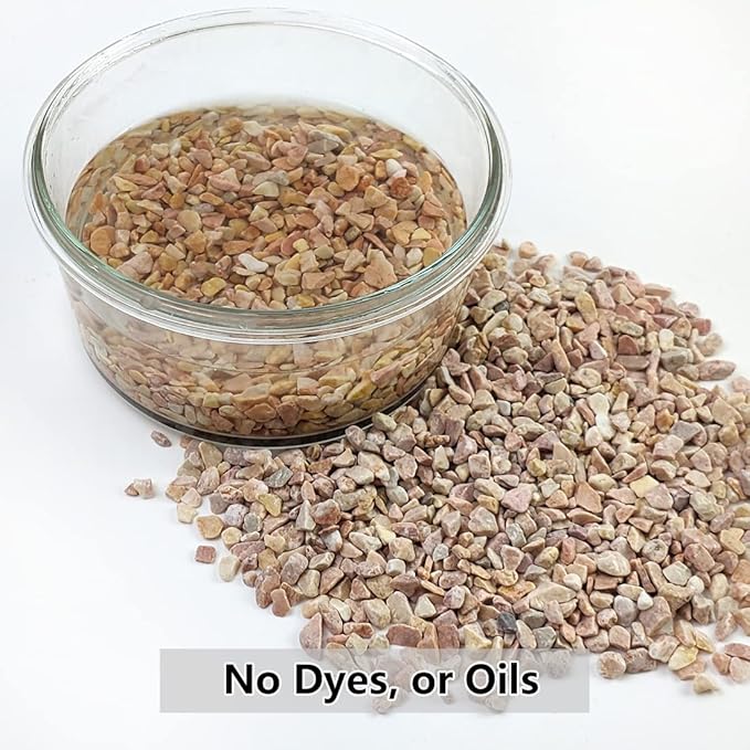 YISZM 5LB Succulent and Cactus Gravel Pebbles, 1/5 Inch Natural Decorative - Image 3