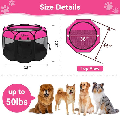 Siedihit Dog Cat Playpen, Large Puppy Pet Playpen, Dog Crate Tent Cage - Image 8