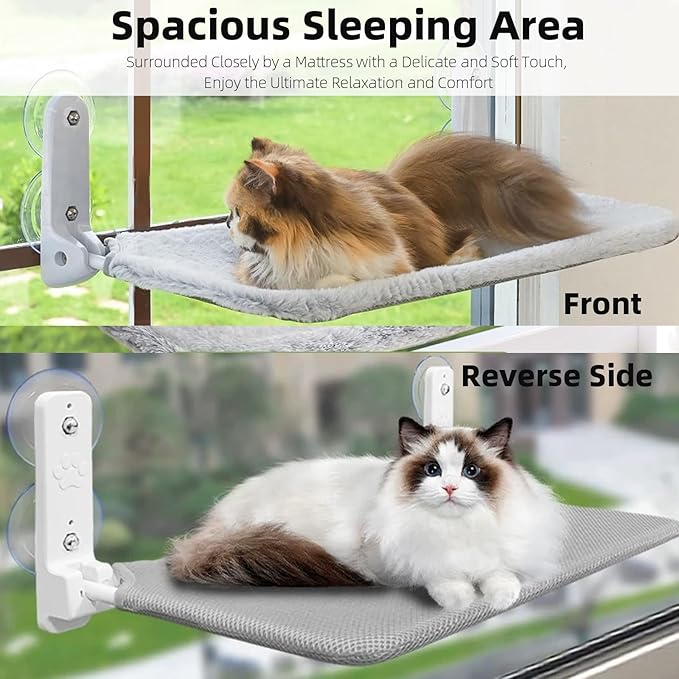 2PCS Replacement Cover for Cat Window Perch, L Size Cordless Cat Window Hammock - Image 7