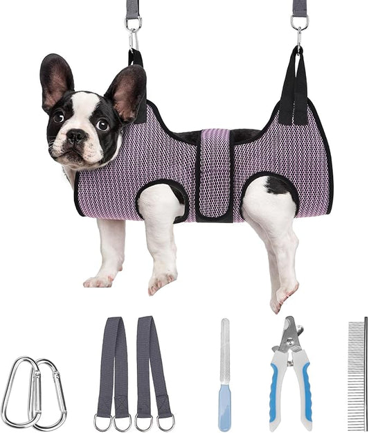 PAWCHIE Dog Grooming Hammock Harness by PAWCHIE
