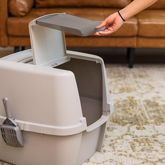 IRIS USA Cat Litter Box Large - Image 9