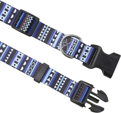 Mihqy Dog Collar with Bohemia Floral Tribal Geometric Patterns - Image 4