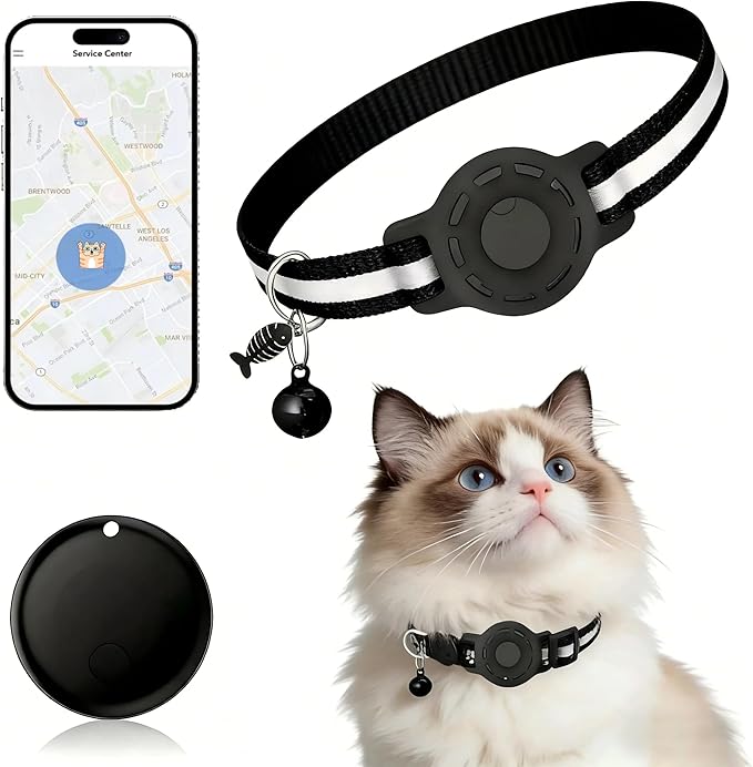 Pet Tracker, GPS Collar for Cats Smart tag, Waterproof Compatible by MDTZULIK
